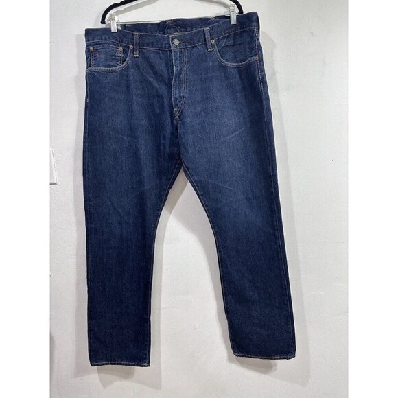 Rare Vintage POLO RALPH LAUREN Authentic Dungaree Denim Jeans 90s Blue SZ‎ 40x32 - Picture 1 of 9